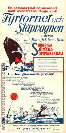Snurriga sjömäns sommarskräll 1930 poster Fy og Bi Lau Lauritzen