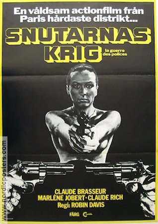 Snutarnas krig 1982 poster Claude Brasseur Poliser