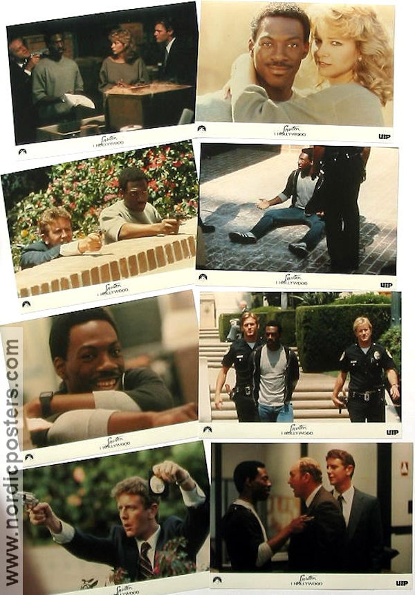 Snuten i Hollywood 1984 lobbykort Eddie Murphy Judge Reinhold Martin Brest Poliser