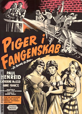 So Young So Bad 1950 poster Paul Henreid Damer