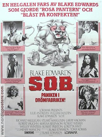 S.O.B. 1981 poster Julie Andrews Loretta Swit Larry Hagman Blake Edwards