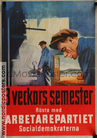 Socialdemokraterna 1948 poster Politik