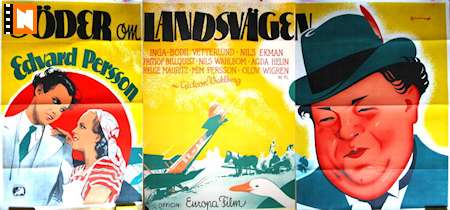 Söder om landsvägen 1936 poster Edvard Persson Inga-Bodil Vetterlund Fritiof Billquist Nils Ekman Mim Persson Gideon Wahlberg Hitta mer: Skåne Eric Rohman art Hitta mer: Large poster