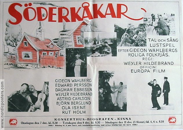 Söderkåkar 1932 poster Edvard Persson Gideon Wahlberg Hitta mer: Stockholm