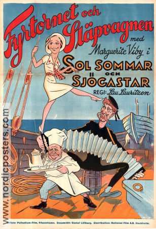 Sol sommar och sjögastar 1932 poster Fy og Bi Lau Lauritzen