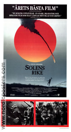 Solens rike 1987 poster Christian Bale John Malkovich Miranda Richardson Steven Spielberg Asien Krig