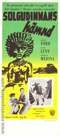 Solgudinnans hämnd 1953 poster Glenn Ford Diana Lynn Patricia Medina John Farrow