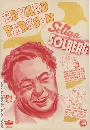 Soliga Solberg 1941 poster Edvard Persson Märta Arbin Anna-Greta Krigström Emil A Lingheim