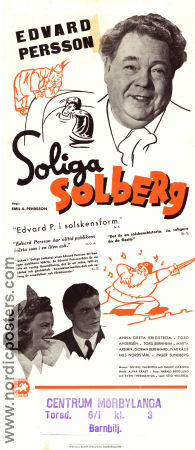 Soliga Solberg 1941 poster Edvard Persson Märta Arbin Anna-Greta Krigström Emil A Lingheim