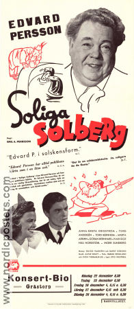 Soliga Solberg 1941 poster Edvard Persson Märta Arbin Anna-Greta Krigström Emil A Lingheim