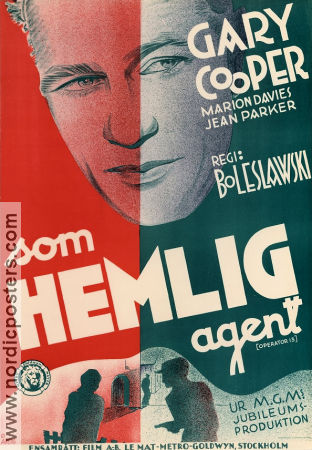 Som hemlig agent 1934 poster Marion Davies Gary Cooper Richard Boleslawski