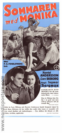Sommaren med Monika 1953 poster Harriet Andersson Ingmar Bergman