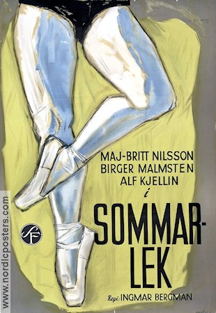 Sommarlek 1951 poster Maj-Britt Nilsson Alf Kjellin Stig Olin Birger Malmsten Ingmar Bergman