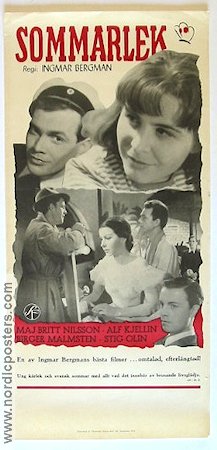 Sommarlek 1951 poster Maj-Britt Nilsson Alf Kjellin Stig Olin Birger Malmsten Ingmar Bergman