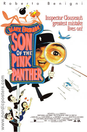 Son of the Pink Panther 1993 poster Roberto Benigni Herbert Lom Claudia Cardinale Blake Edwards Hitta mer: Pink Panther