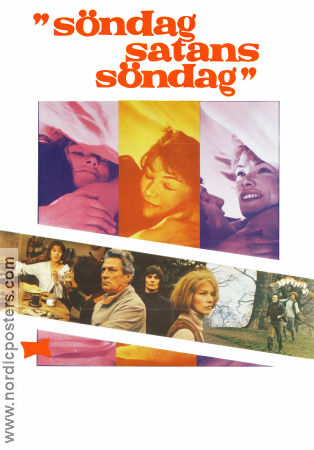 Söndag satans söndag 1972 poster Glenda Jackson Peter Finch Murray Head John Schlesinger