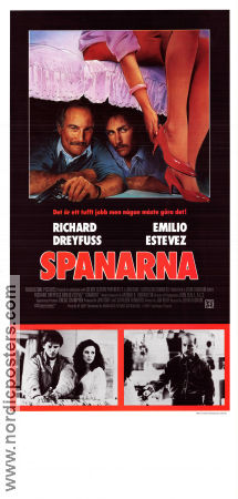 Spanarna 1987 poster Richard Dreyfuss Emilio Estevez Madeleine Stowe John Badham Damer