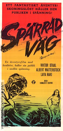 Spärrad väg 1955 poster Viktor Staal