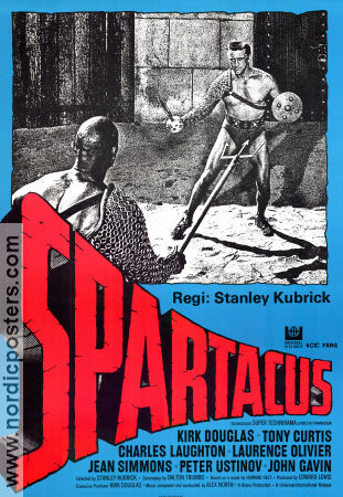 Spartacus 1960 poster Kirk Douglas Stanley Kubrick
