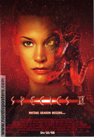 Species II 1998 poster Natasha Henstridge Michael Madsen Marg Helgenberger Peter Medak