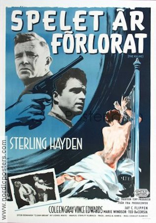 Spelet är förlorat 1956 poster Sterling Hayden