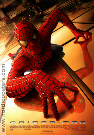 Spider-Man 2002 poster Tobey Maguire Kirsten Dunst Wille Dafoe Sam Raimi Hitta mer: Marvel Från serier