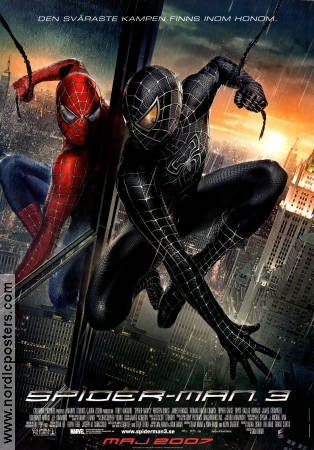 Spider-Man 3 2007 poster Tobey Maguire Kirsten Dunst Topher Grace Sam Raimi Hitta mer: Marvel Från serier