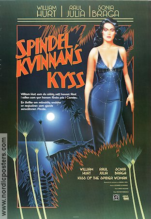 Spindelkvinnans kyss 1985 poster William Hurt Sonia Braga Hector Babenco Filmen från: Brazil