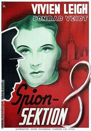 Spionsektion 8 1936 poster Vivien Leigh Conrad Veidt