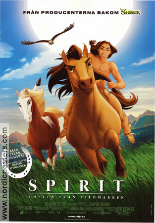 Spirit: Stallion of the Cimarron 2002 poster Matt Damon Kelly Asbury Animerat Hästar