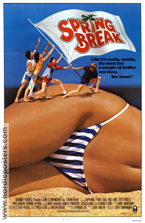 Spring Break 1983 poster David Knell Steve Bassett Perry Lang Sean S Cunningham Skola