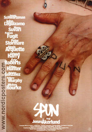 Spun 2003 poster Jason Schwartzman Mickey Rourke Brittany Murphy Jonas Åkerlund