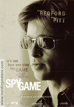 Spy Game 2001 poster Brad Pitt Tony Scott Glasögon