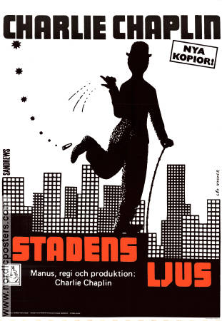 Stadens ljus 1931 poster Virginia Cherrill Florence Lee Charlie Chaplin