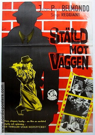 Ställd mot väggen 1963 poster Jean-Paul Belmondo Jean-Pierre Melville