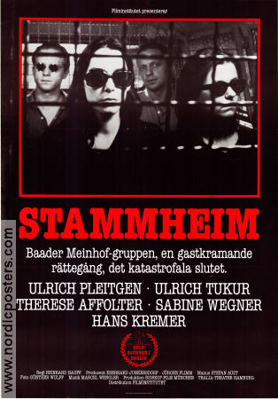 Stammheim 1986 poster Ulrich Tukur Hans Kremer Therese Affolter Reinhard Hauff