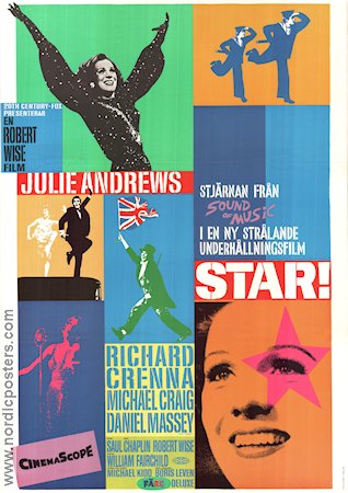 Star! 1968 poster Julie Andrews Richard Crenna Robert Wise Musikaler