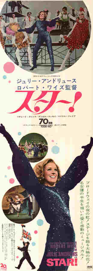 Star! 1968 poster Julie Andrews Richard Crenna Robert Wise Musikaler Berg Hitta mer: Large Poster