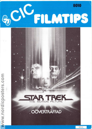 Star Trek: The Motion Picture 1979 poster William Shatner Leonard Nimoy DeForest Kelley Robert Wise Rymdskepp Från TV