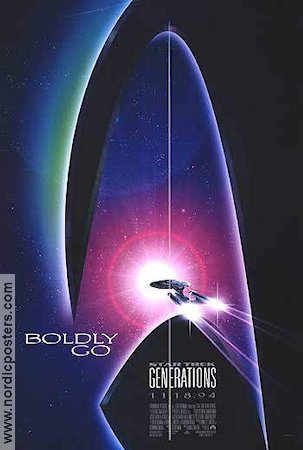 Star Trek Generations 1994 poster Patrick Stewart Hitta mer: Star Trek Rymdskepp