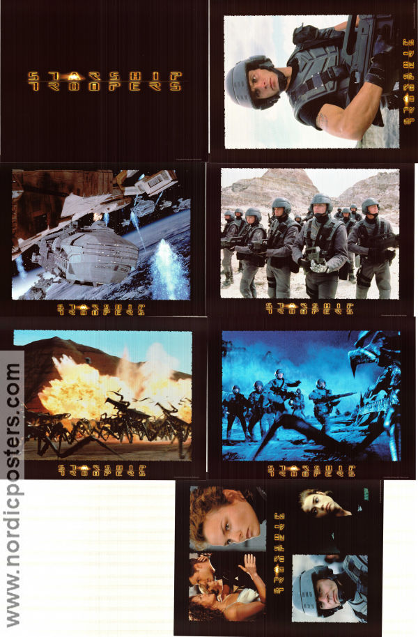 Starship Troopers 1997 lobbykort Casper Van Dien Denise Richards Dina Meyer Paul Verhoeven