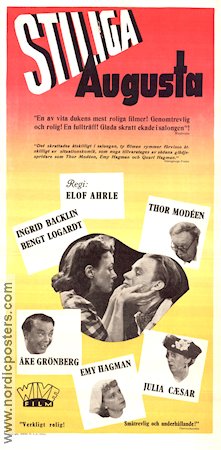 Stiliga Augusta 1947 poster Ingrid Backlin Bengt Logardt