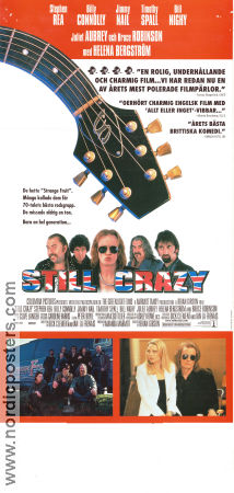 Still Crazy 1998 poster Stephen Rea Billy Connolly Jimmy Nail Brian Gibson Rock och pop