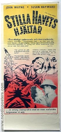 Stilla Havets hjältar 1944 poster John Wayne