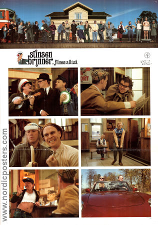 Stinsen brinner filmen alltså 1991 poster Claes Eriksson Kerstin Granlund Peter Rangmar Anders Eriksson Hitta mer: Galenskaparna Tåg