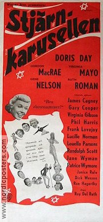 Stjärnkarusellen 1952 poster Doris Day Virginia Mayo