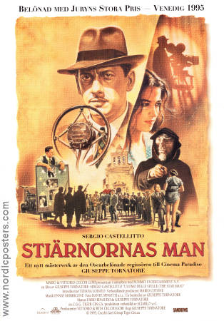 Stjärnornas man 1995 poster Sergio Castellitto Tiziana Lodato Franco Scaldati Giuseppe Tornatore