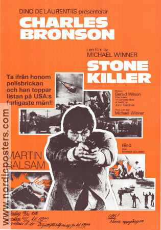 The Stone Killer 1973 poster Charles Bronson Martin Balsam Michael Winner