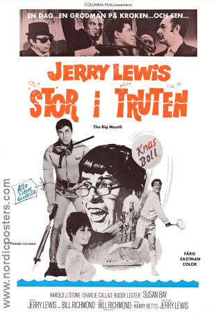 Stor i truten 1967 poster Harold J Stone Susan Bay Nimoy Jerry Lewis Agenter