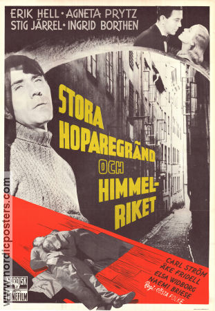Stora Hoparegränd och himmelriket 1949 poster Erik Hell Stig Järrel Agneta Prytz Ingrid Borthen Gösta Folke